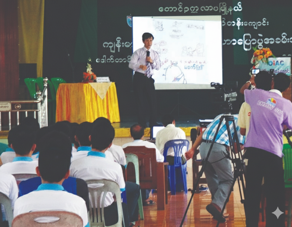 Students at computers